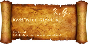 Kránitz Gizella névjegykártya